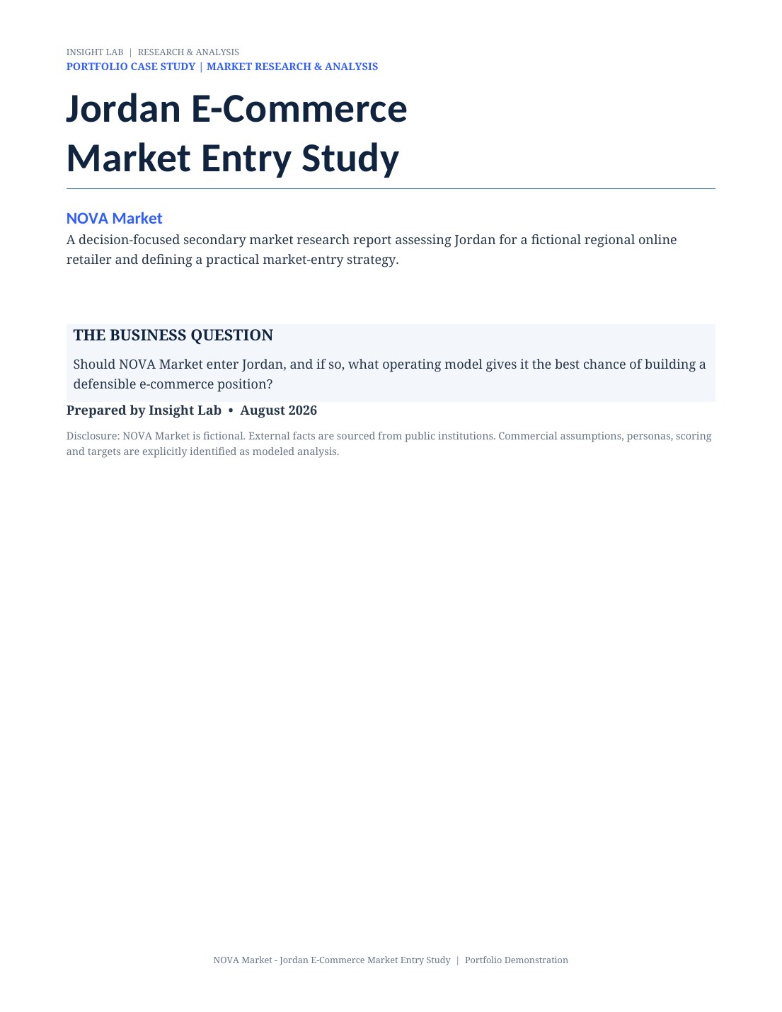 NOVA Market Research project visual