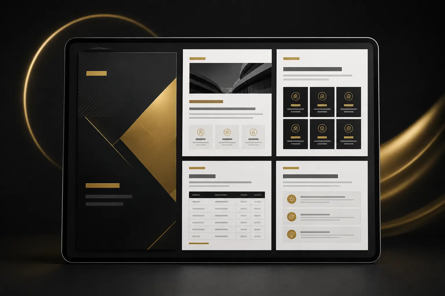 Professional business performance report