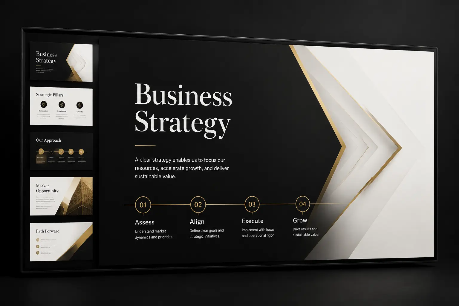 Professional presentation design